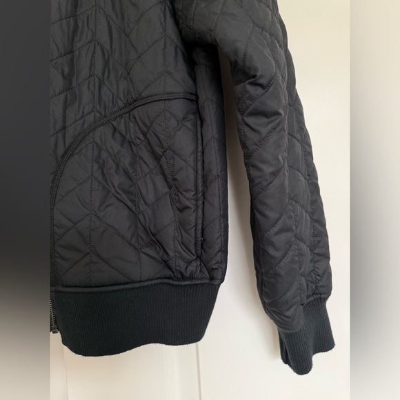 Prana Black Diva Bomber Fleece Jacket Large - Picture 5 of 14